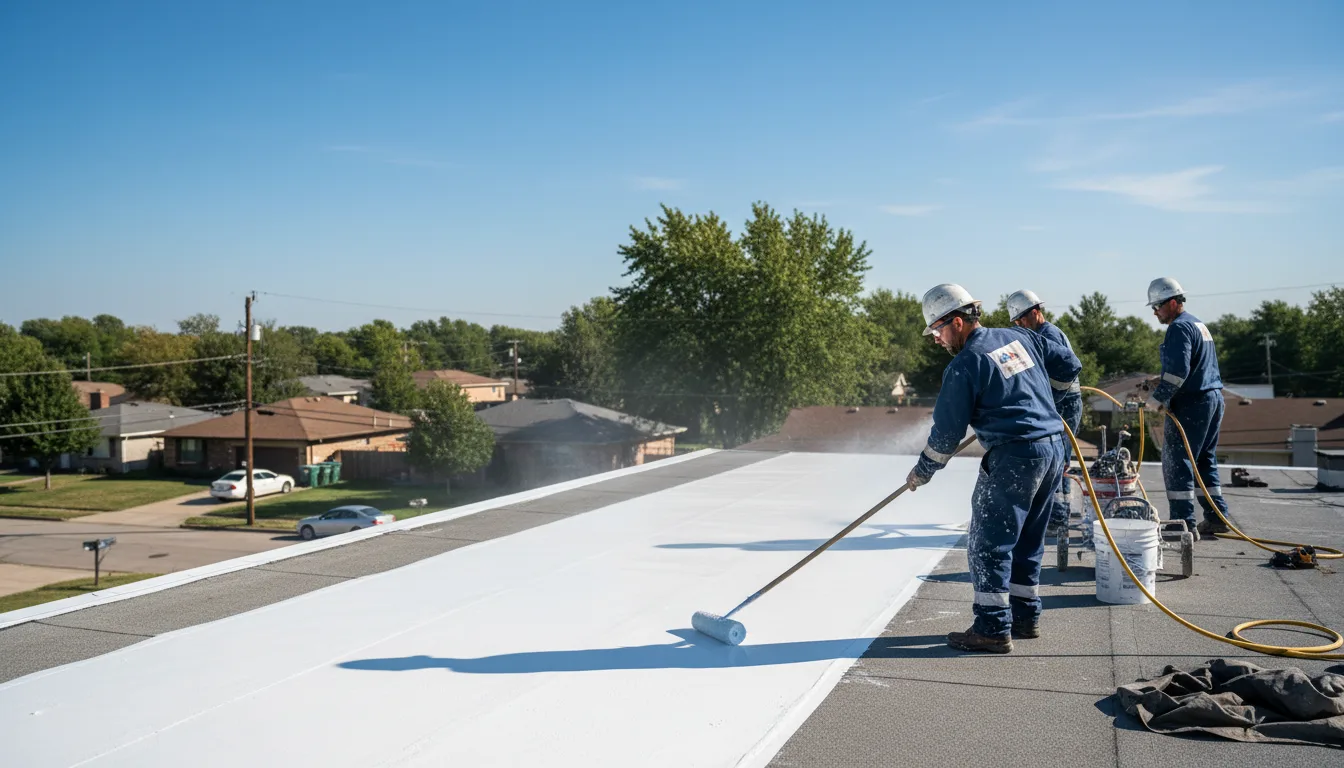 Commercial roof coating in Villa Ridge, IL near me